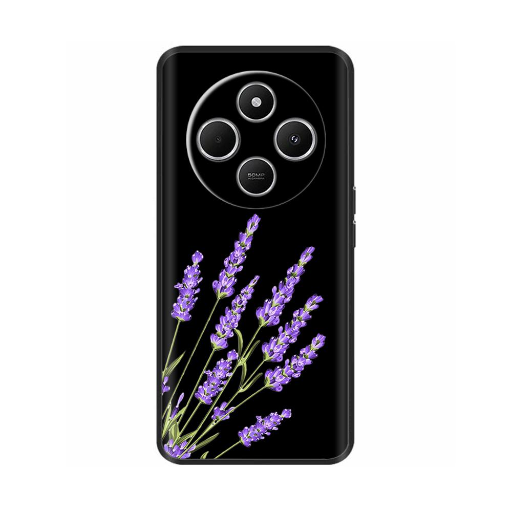 Luxury Painted Case For Redmi 14R 5G Soft Black Silicone Bumper Back Cover for Xiaomi Redmi 14R 14C Cases Funda Shockproof Shell