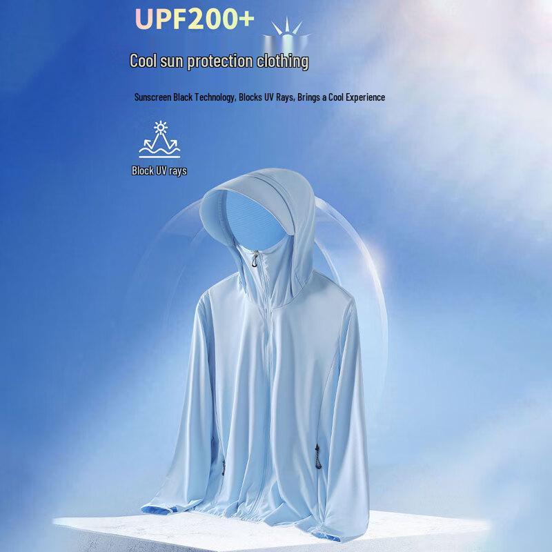 ROMON Men's UPF200+ Hooded Sun Protection Jacket