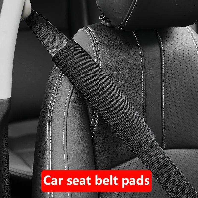 2PCS Universal Car Seat Belt Cover Adjustable Plush Car Safety Belt Cover Shoulder Pad for Kids Adults Car Interior Accessories