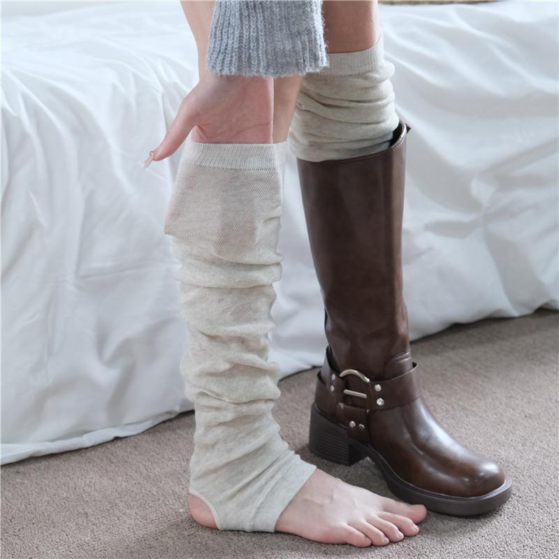 Mode Fußsocken Damen Herbst Beinwärmer Socken Wadensocken one-size