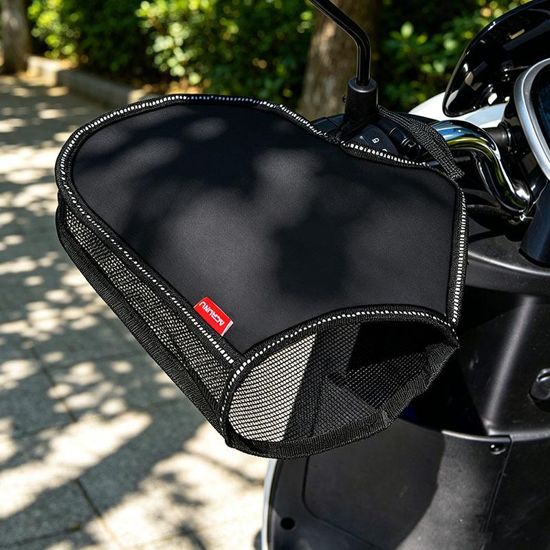 1pair Summer Motorcycle Handlebar Muffs Sun Protection Gloves Breathable Waterproof Oxford Cloth Mesh Riding Motorcycle Gloves