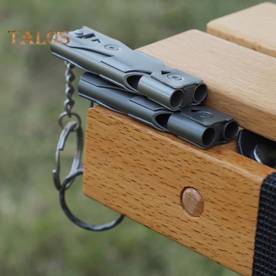 Double Tube Survival Whistle 150dB High Decibel Heavy Duty Stainless Steel Portable Travel Mini Camping Hunting Hiking Outdoor Emergency Whistle