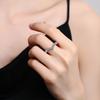 Sterling V-Shaped Stackable Ring With D-Color Moissanite 0.78ct Women Men Tail Finger