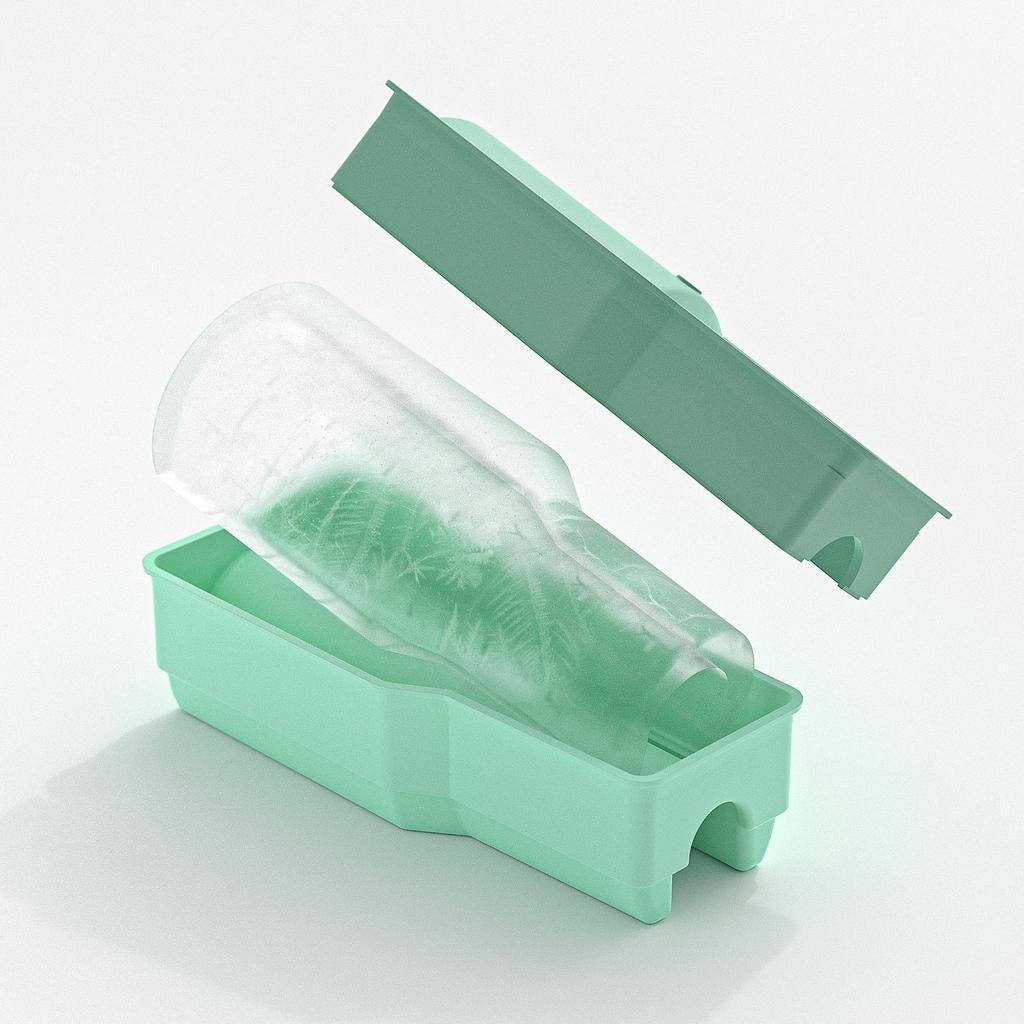 Water Bottle Ice Maker,Insulated Cup Ice Tray - Creative Silicone Ice Mold with Easy Release Design