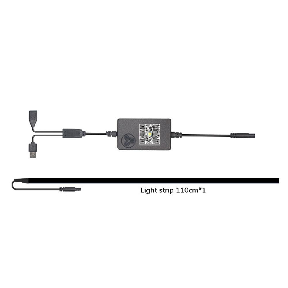 2 in 1 For Tesla Model 3 Y Car Ambient Lights USB APP Control Remote LED Interior Neon RGB Symphony Atmosphere Decorative Lamp