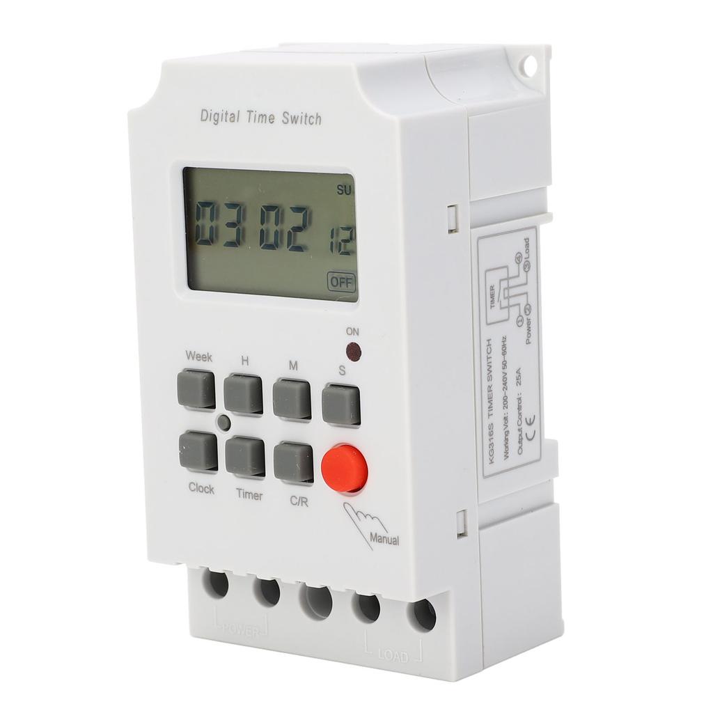 Digital Timer Switch 28 Groups Program Heavy Duty Programmable Electronic Time Control AC200?240V