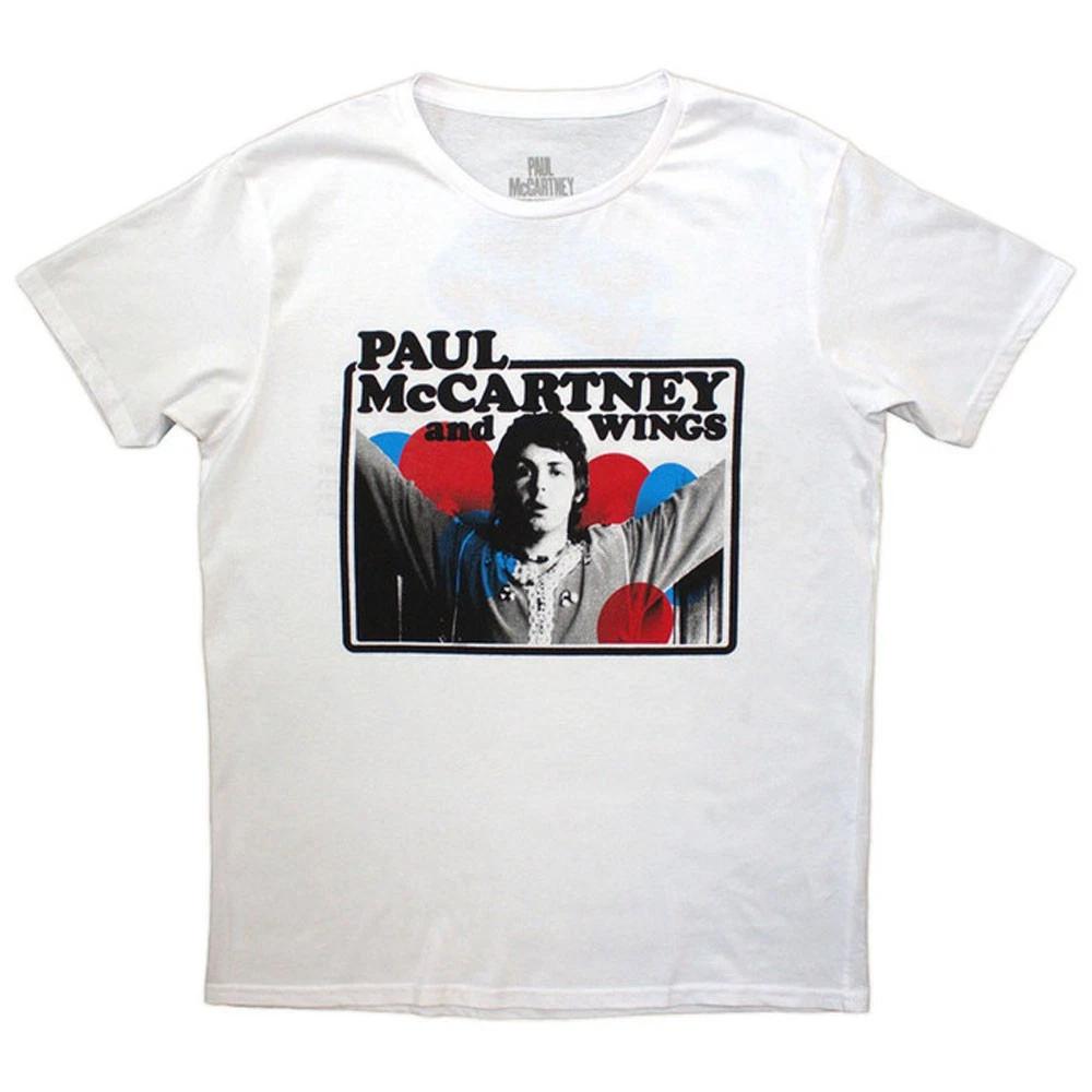 Paul McCartney Unisex T-Shirt: Photo Rose X-Large / White 3XL