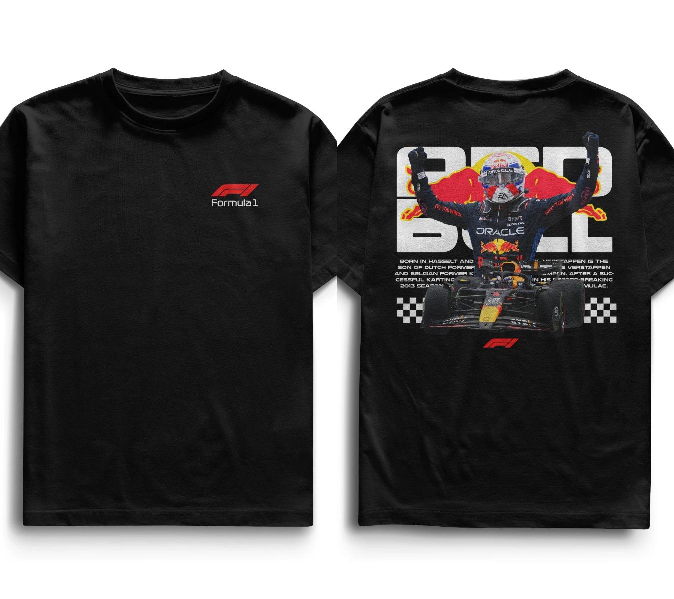 

Red Bull Verstappen F1 Принт Футболка Чоловіки Жінки Бавовна Оверсайз Вуличний одяг Харадзюку Короткий рукав Висока якість Жіночий Чоловічий Одяг M червоний