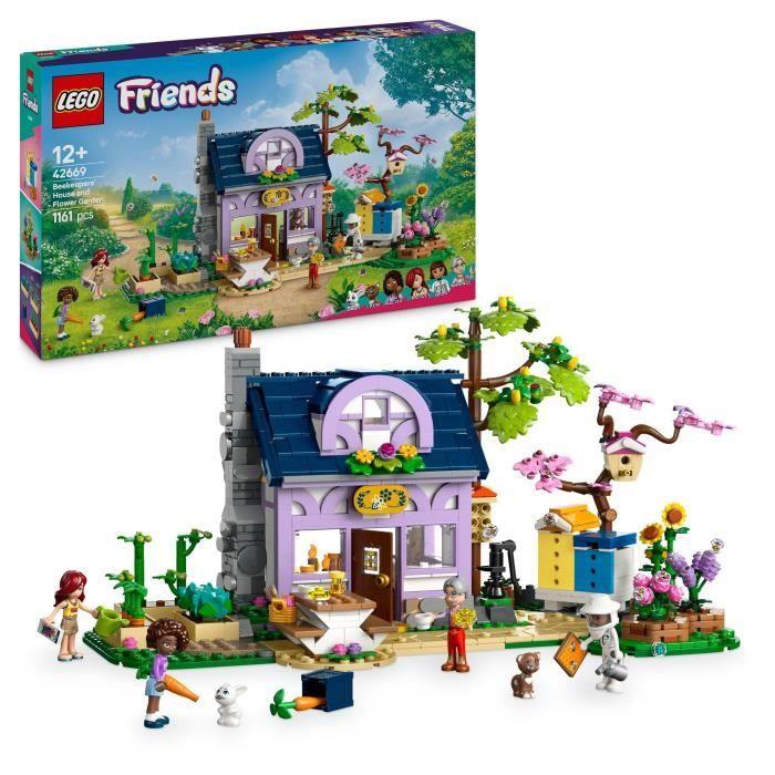 Lego friends 42669 la maison des apiculteurs et le jardin fleuri - jeu créatif pour enfants