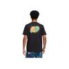Adidas Colorful Logo Print Retro T-Shirt Round Neck Short Sleeve Men Tops Black IC8110