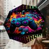 1pc Gaming Progress Pattern Umbrella Design Automatic Opening and Closing Umbrella, High-quality Travel Umbrella,  C1128220