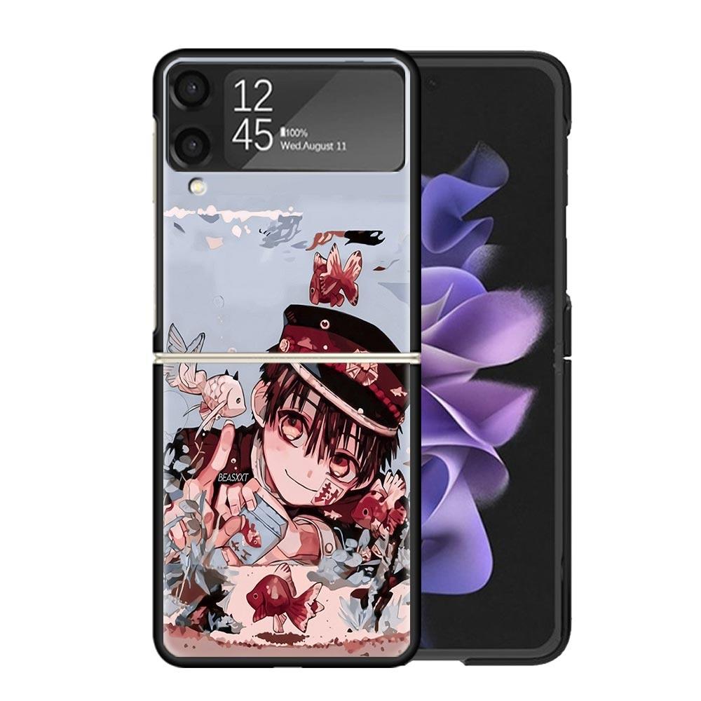Toilet Bound Hanako Kun Anime Clear Phone Case For Samsung Z Flip 7 6 5 4 3 Galaxy ZFlip7 ZFlip6 ZFlip5 ZFlip4 ZFlip3 5G Print C