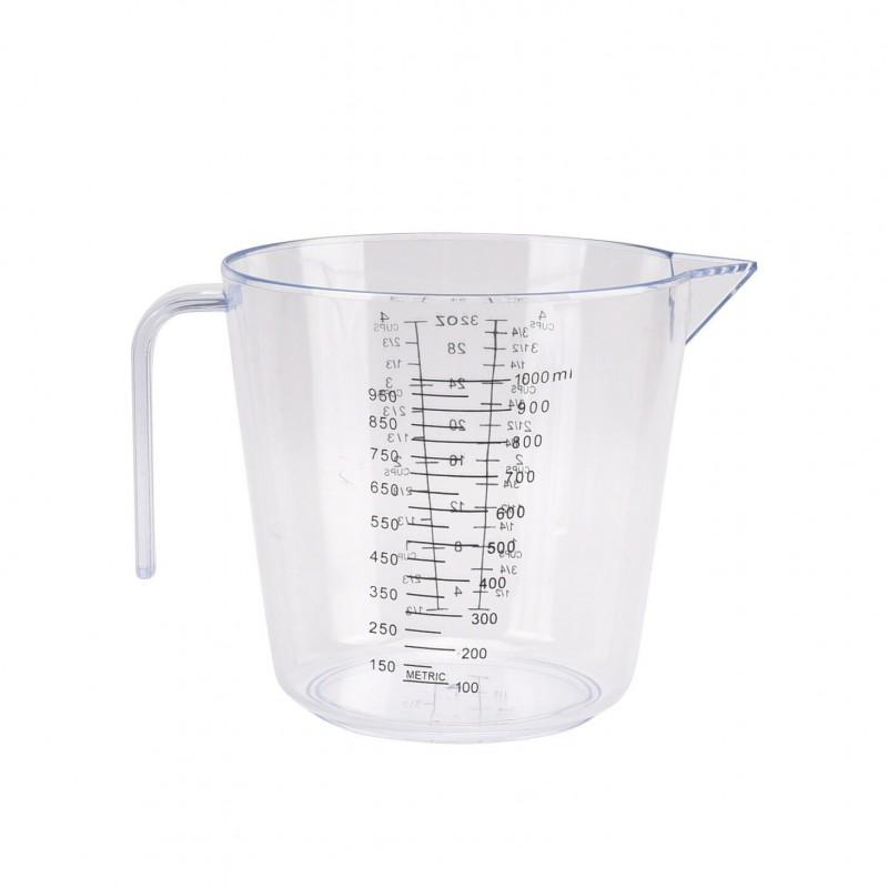 Clear Plastic Measuring Cup Set With Dual-Scale Markings 150ml 300ml 600ml 1000ml Baking Cooking Kitchen Use