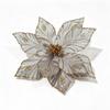 Luxurious and Sophisticated Christmas Flower Gold Powder Border Imitation Flower Wedding Decoration Set for Christmas Decoration.