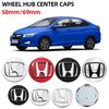 4PC 58MM/69MM Car Wheel Center Hub Caps Badge Stickers For Civic Fit Jazz Accord CRV HRV City Odyssey Passport Pilot Vezel
