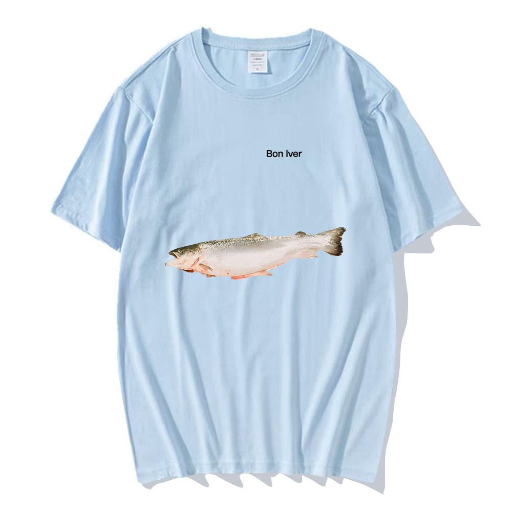 

Вуличний одяг Гурт Bon Iver Sable Fable Альбом Футболка Бавовна Висока якість М які футболки Літо Чоловічі Жіночі Футболки Топи M