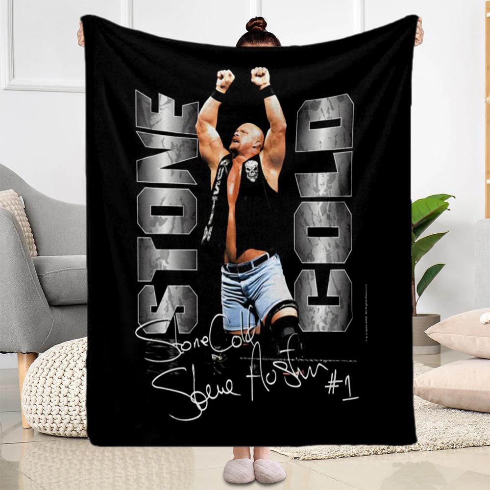 Stone Cold Steve Austin Blankets are suitable for living rooms,making them an ideal choice for outdoor travel and gifts.