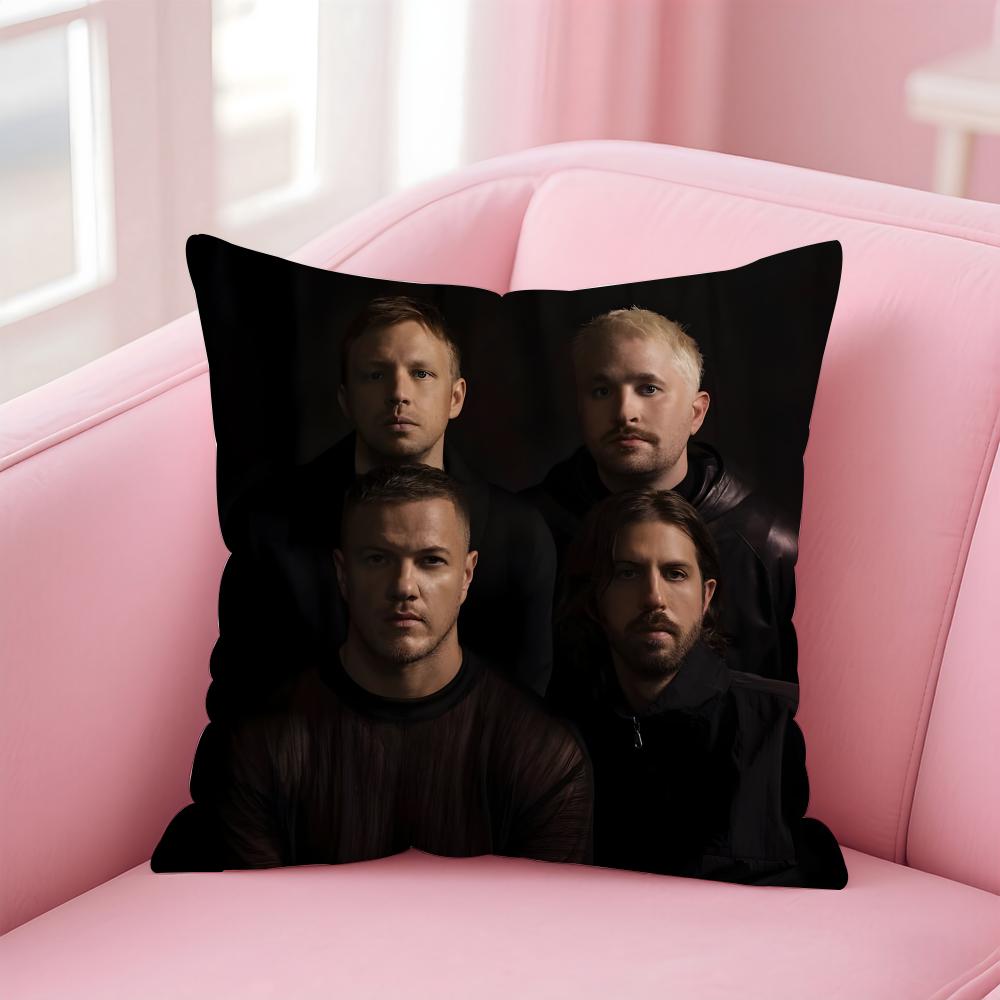 Federa Cuscino Pattern Passionale Band Imagine Dragons Tessuto Morbido Amichevole Cerniera a Scomparsa