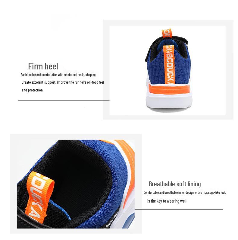 Boys' Breathable Flyknit Mesh Sneakers for Middle and Big Kids