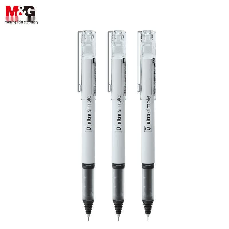 M&G 0.5mm Black Quick-Dry Needle Tip Gel Pens (10-Pack)