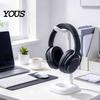 Gaming Room Accessories 3D Printed Headphone Stand, Modern Curved Headset Holder for Desktop Desk Accessory Storage, Display Rack Office Study
