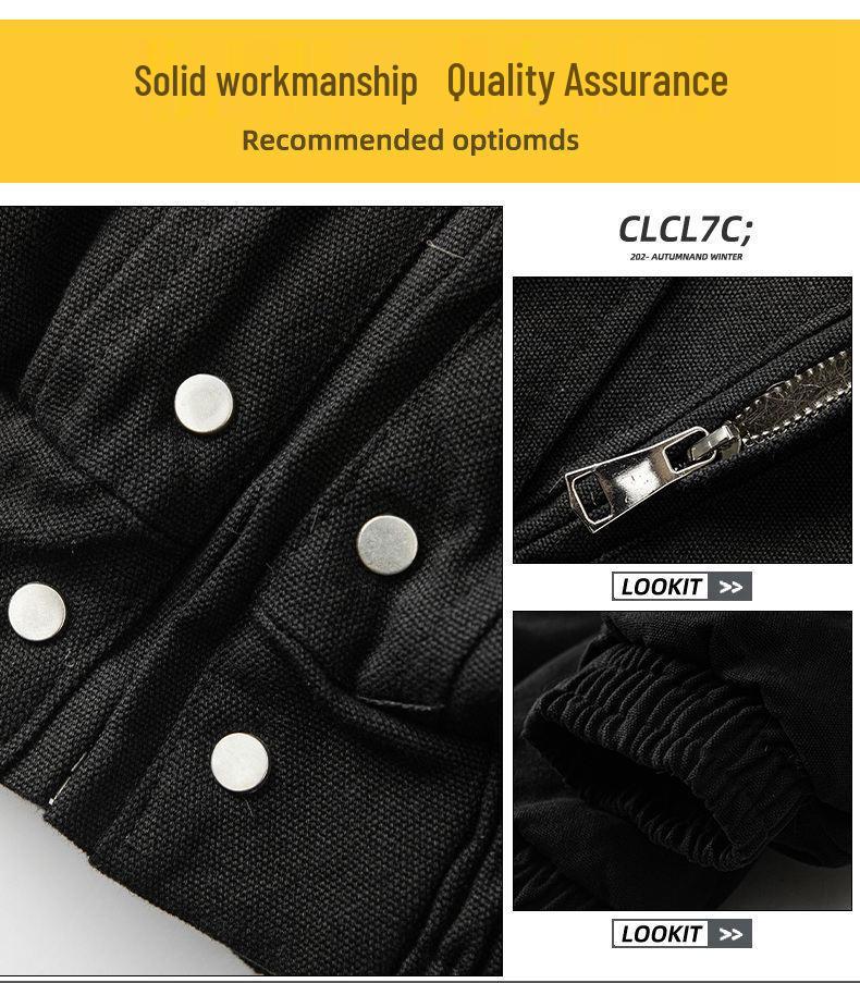 2025 A/W Dicke Schneeadler Pelzkragen Bügelfreie Lockere Baumwolljacke MY002