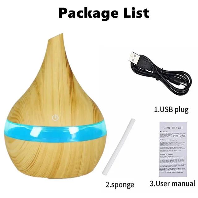 300ml Luftbefeuchter Aromatherapie Diffusor Luftgerät Vaporisator Verdampfer Umgebung Aromatiseur Luftbefeuchter Raum Difusor