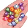 50pcs/lot Mixed Color Acrylic Beads Flower Oval Round Bucket Shape Loose Beads For DIY Bracelet Earrings Jewelry Accessories
