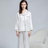 Women's Long Sleeve Silk Pajama Set - 100% Mulberry, Versatile for Spring/Summer, Indoor/Outdoor Wear