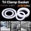 Transparent Silicone Gasket Silicone Sanitary Ferrule Seal Durable Clamp Ferrule Washer