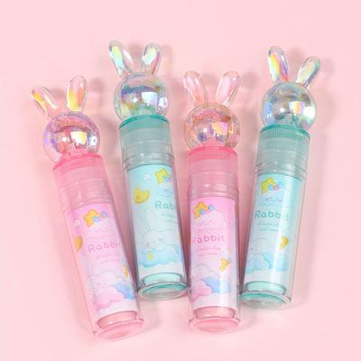 1 kus roztomilý kawaii krystalový králík rtěnka guma papírnictví školní kancelářské potřeby kreativní novinka tužka guma novinka hezká