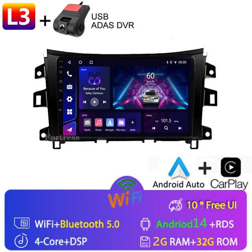 Car Radio WIFI 5 Android13 For Nissan NAVARA Frontier NP300 2015 2016 2017 2018 wireless Carplay Multiemedia GPS Video Player
