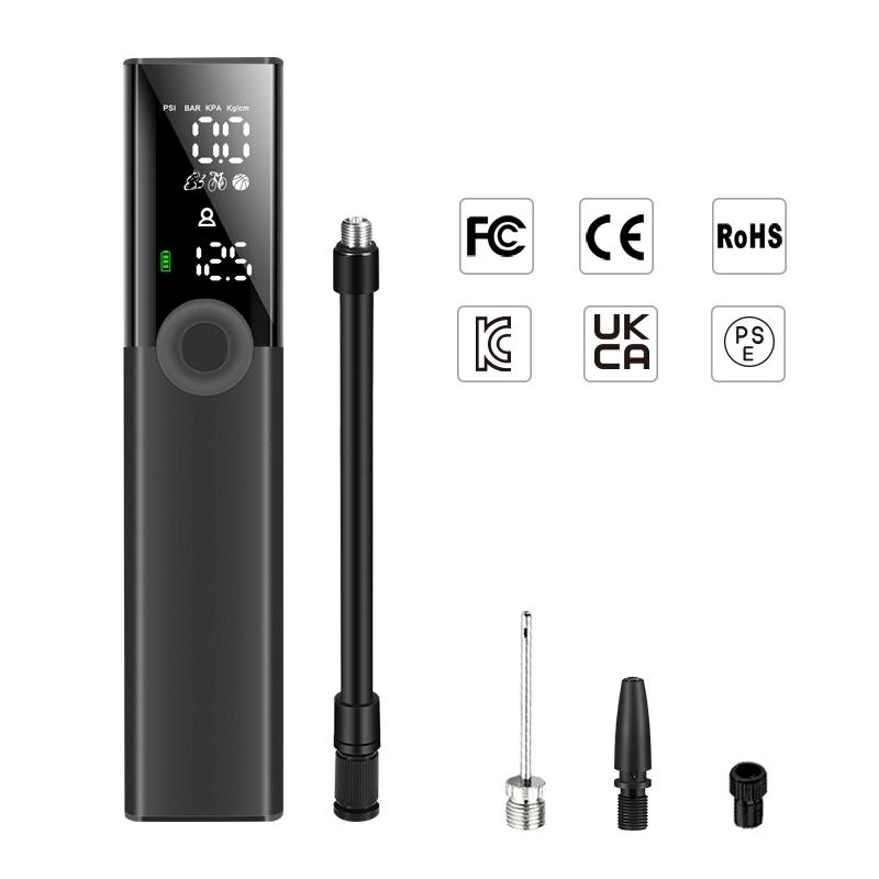 Woowind BP188 Bike Pump The Pro Electric Bicycle Pump Tire Inflator Portable Air Compressor - 120 PSI BP188-B