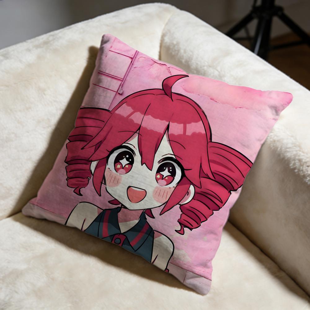 Fashion KKasane Teto iou Cushion Cover Soft Decorative Pillow Case Suitable for Bedroom Sofa Car Travel Use