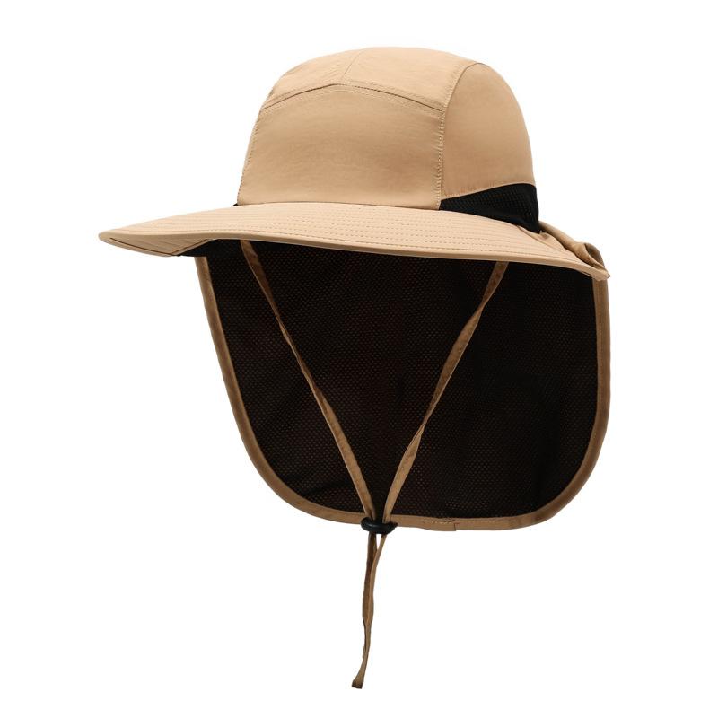 Unisex Windproof Quick-Dry Fisherman Hat with Neck Flap & UV Protection for Outdoor Fishing Hiking