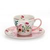 Farorui Shi Korean Afternoon Tea Set: Mug, Coffee Cup, Western Dinner Plate, Teapot, Sugar & Creamer, Small Bird Design.