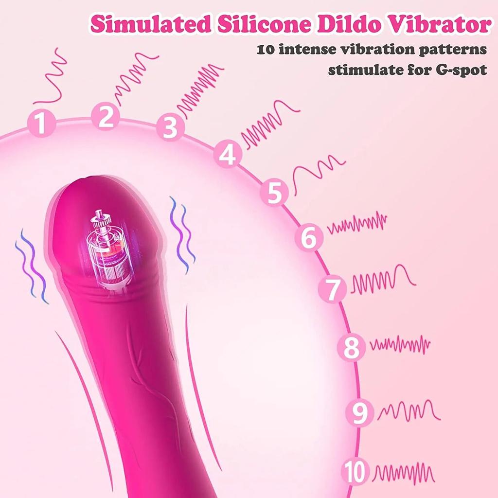 Powerful G Spot Vibrator Female Nipple Clitoris Stimulator Fast Orgasm   Soft Dildo Massager Adults Goods Sex Toys for Women
