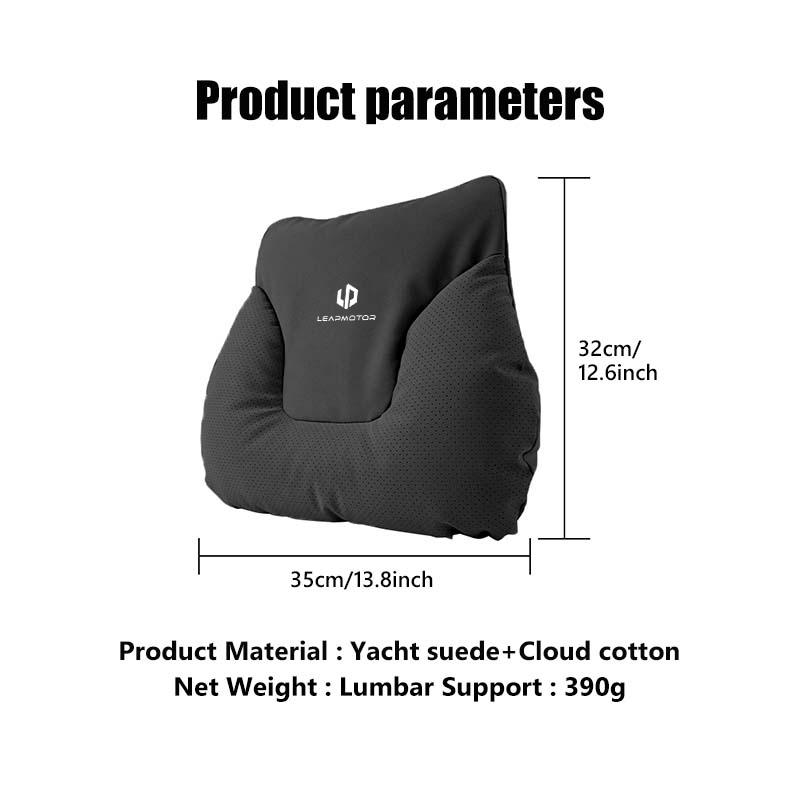 ASD1 Compatible for Leapmotor Car Seat Headrest Lumbar Support Neck Pillow Soft Waist Cushion Leap Motor C01 C11 T03 S01 C11 Reev 2022 2023 2021