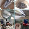 1Pcs Stainless Steel Quick Connect 1/4 Thread Pipeline Cleaning Rotating Spray Head Water Mouse Head Set Nozzle Tools