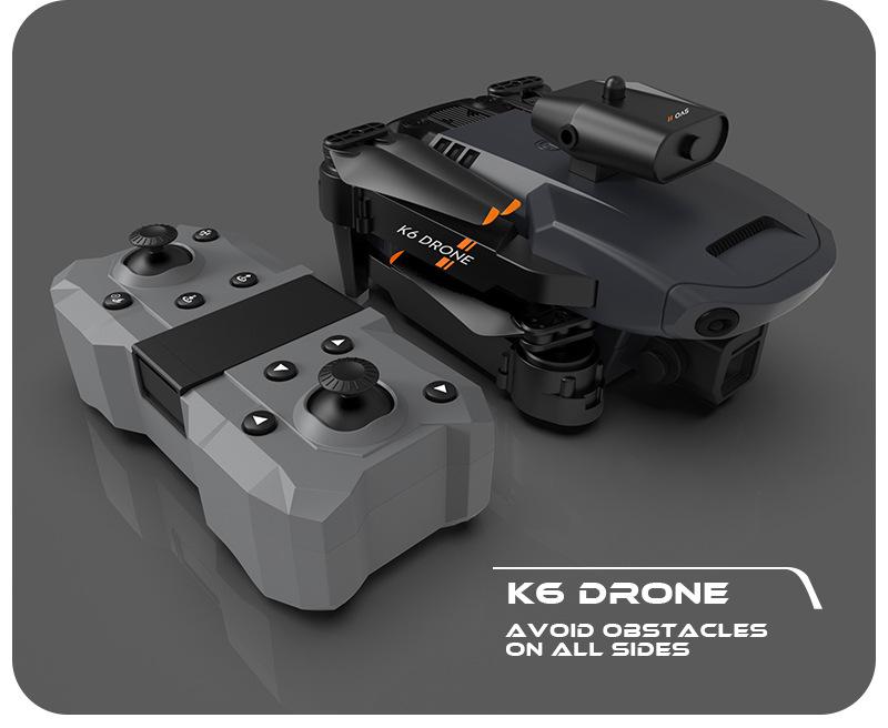 TikTok Drone: K6 Folding Remote-Control Plane with 4K Camera & Four-Sided Obstacle Avoidance.