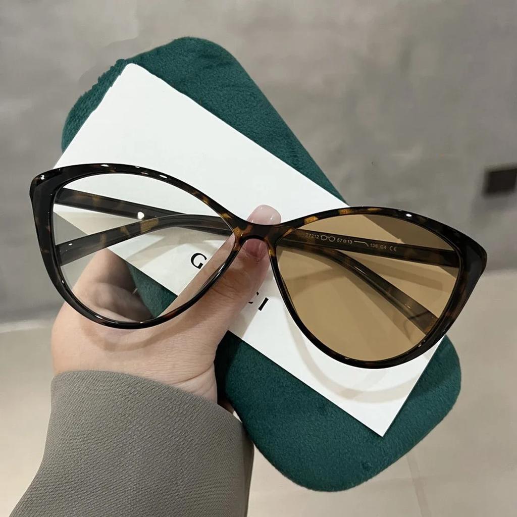 Venkovní fotochromatické sluneční brýle pro krátkozraké brýle Vintage Cat Eye Anti Blue Light Brýle do blízka Hotové Minus brýle