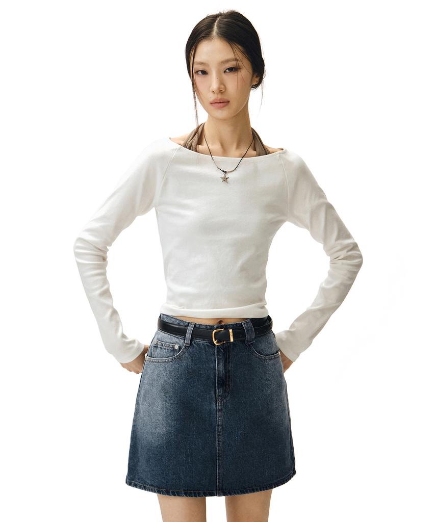 Deketeuumeon Signature Mini Skirt Dcsk001Bluea