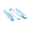 Ice Crystal Blue Replacement Shell for Porsche Taycan, 911, Panamera, Macan, Cayenne, 718 Keys