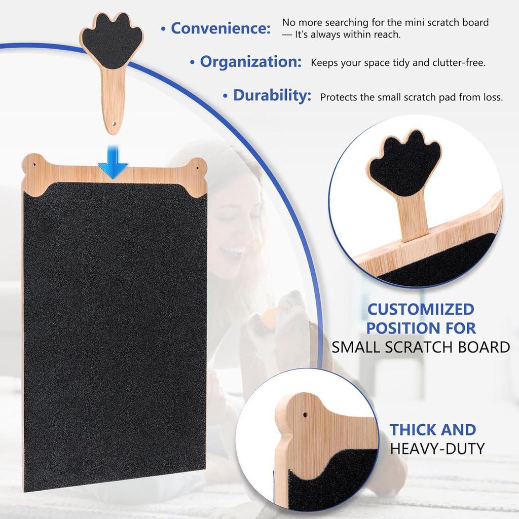 Dog Scratch Board Dog Claw Double-sided Grinding Board Tool Interactive Puppy Scratcher For Indoor Home Living Room Balcony
