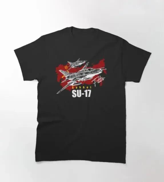 

SU-17 Vintage Soviet Union Fighterjet Classic Men T-Shirt Short Casual O-Neck Harajuku Anime Shirt 4XL
