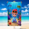 Quick Dry Beach Towel Baby Shark Pattern, Lightweight Absorbent Towel for Pool Beach Vacation Use