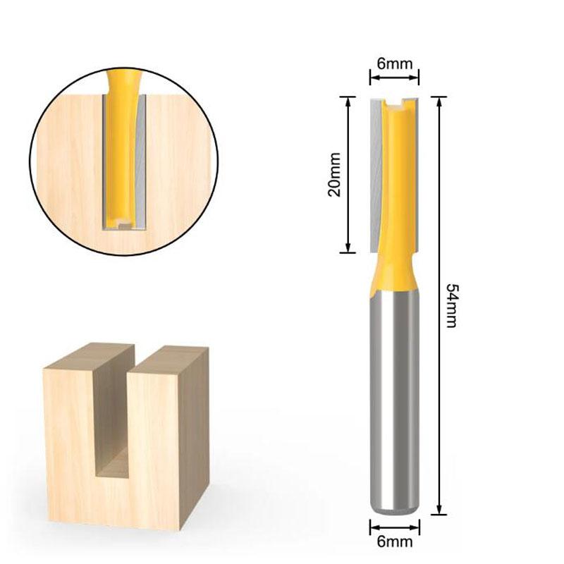 6mm Shank Woodworking Milling Cutter Trimming Machine Router Bit Bakelite Milling Engraving Machine for Woodwork Power Tools