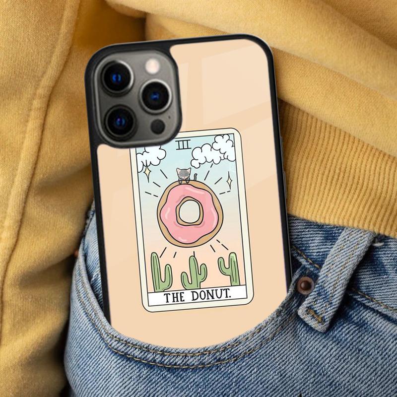 CAKE COFFEE The Boba Tarot Card Soft Phone Case for iPhone 17 Air 16e Pro max 15 Pro 13 14 Plus 11 12 MagSafe Magnetic Coque