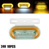 10pcs 12LED Side Marker Light Signal Indicator Lamps Warning Rear Tail Light 3 Modes Trailer Truck Lorry Camping Led Car 12V/24V