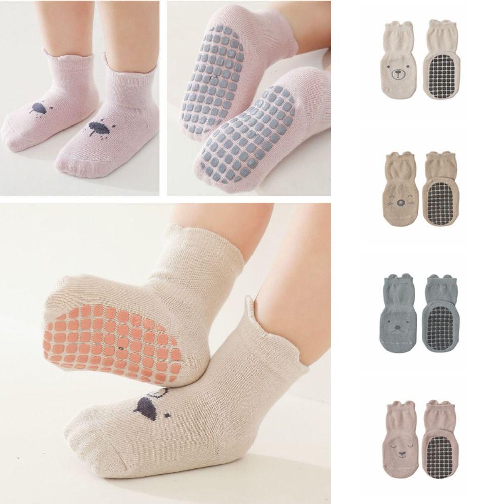 5Pairs Non-slip Toddle Step Socks Breathable Short Tube Socks Soft Baby Cotton Socks  Newborn